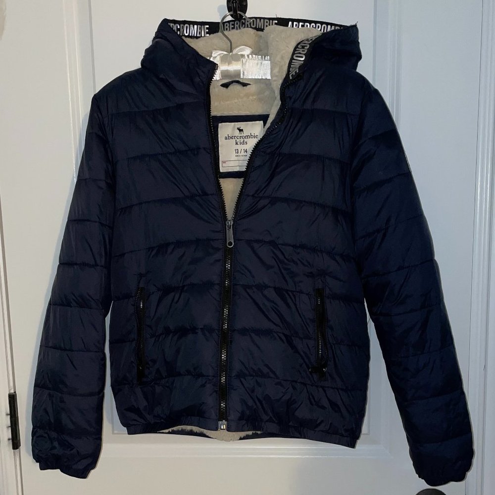 Boys Abercrombie Kids Puffer, Size 13-14